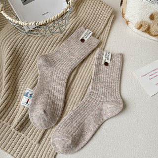 Chaussettes chaudes en laine naturelle