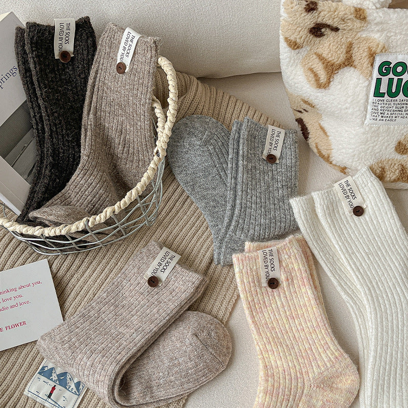 Warm socks made of natural wool Favee.me