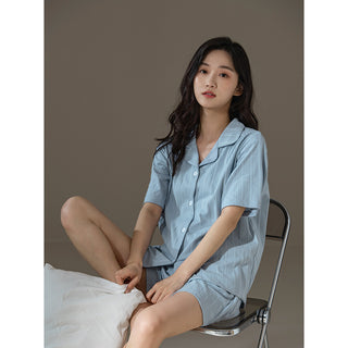 Perla™ Pj's Short-Sleeve Blue