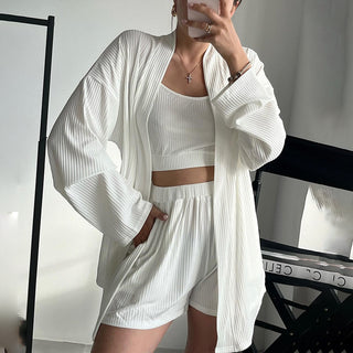 Ensemble Loungewear Lana™ avec short blanc