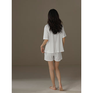 Ensemble pyjama à manches courtes Ella™ blanc